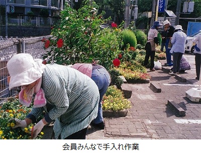 会員みんなで手入れ作業